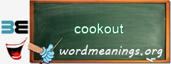 WordMeaning blackboard for cookout